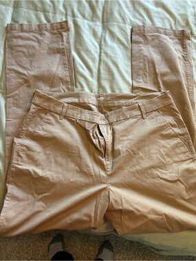 Women’s Tan Chino Pants - Classic Straight Fit